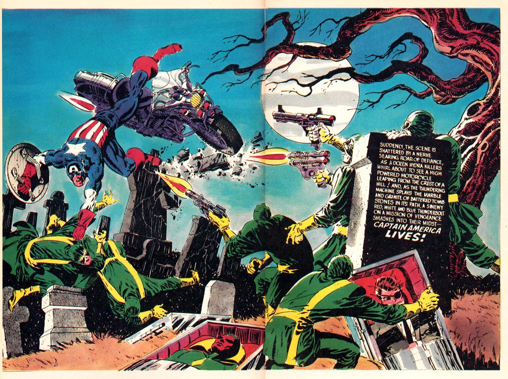 Captain America 113 splash Jim Steranko