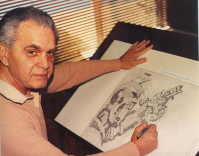 Jack Kirby desenhando