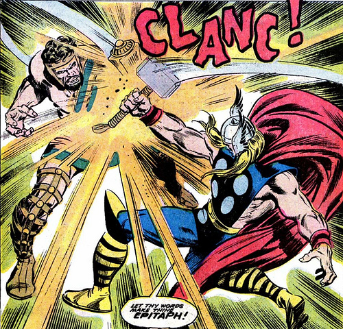 Thor by john buscema (vs hercules)