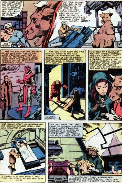 Bova explica a nova origem de Feiticeira  Escarlate e Mercúrio.