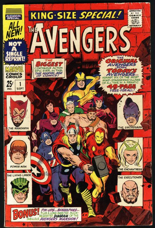 Avengers Annual 01 cover by Don Heck