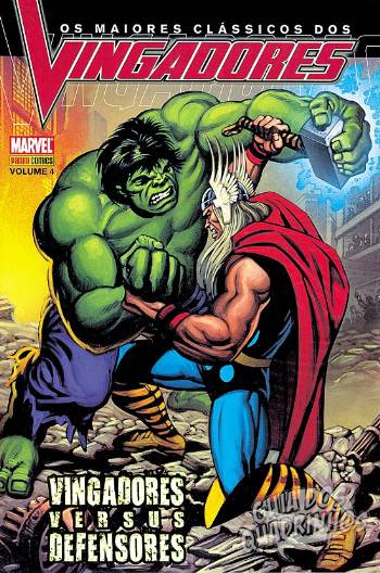panini clássicos vingadores 4 hulk vs thor