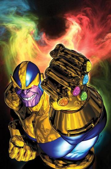 Thanos e a Manopla do Infinito nos quadrinhos: trama para Os Vingadores 3.