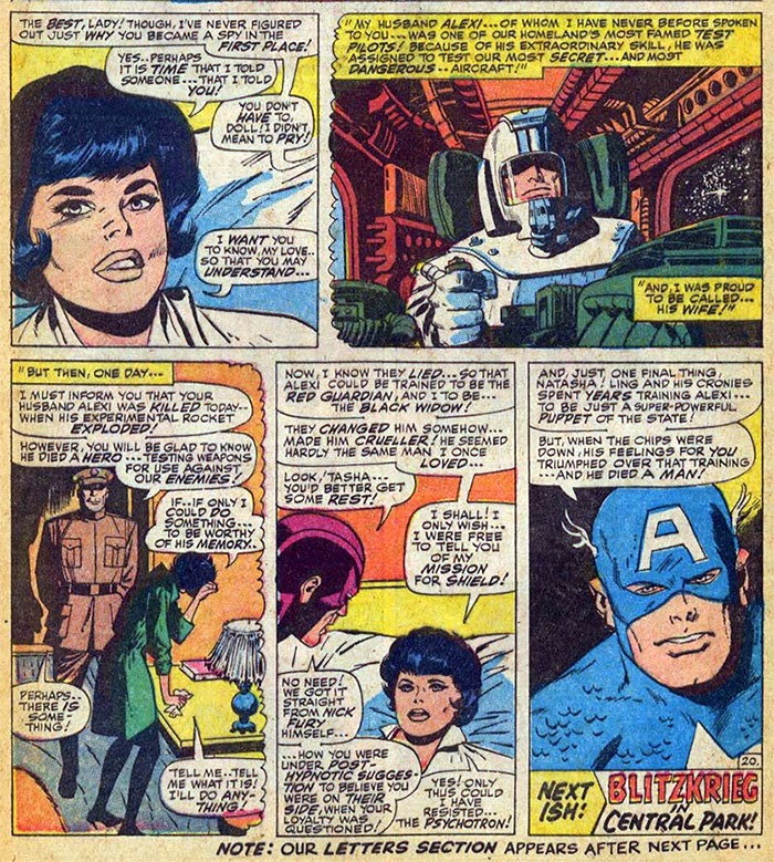 The Avengers 44 p-28 black widows red guardian story