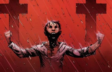 Bruce Wayne criança fazendo seu juramento. Arte de Andy Kubert.