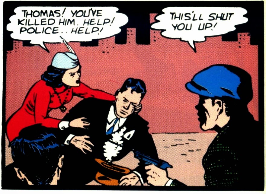 bruce wayne's parents death by bob kane