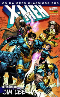 A Equipe Azul dos X-Men: sob medida para a arte cheia de poses de Jim Lee. Fenômeno de vendas. 