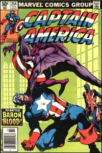 captain america 254 cover by john byrne