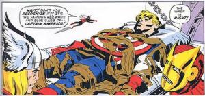 captain-america-recovered by avengers by jack kirby