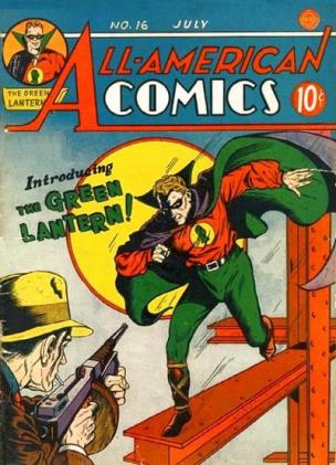 O Lanterna Verde original de 1940, cocriado por Bill Finger.