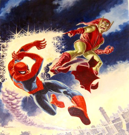 Duende Verde na arte clássica de John Romita. Já no novo filme?