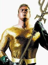Aquaman na bela arte pintada de Alex Ross. 