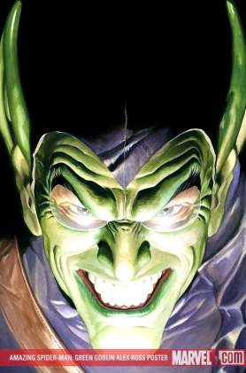 O Duende Verde na arte pintada de Alex Ross.