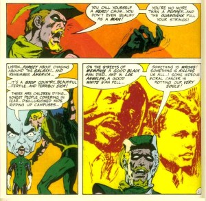 Green lantern and green arrow - martin luther king and bob kennedy