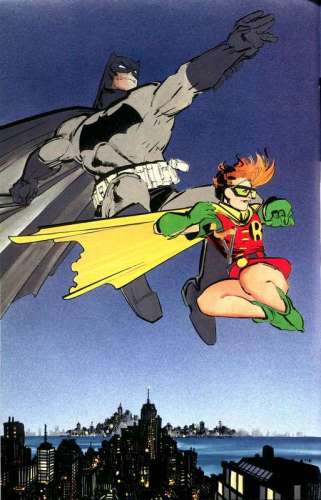O velho Batman e Carrie Kelly: foco nela.