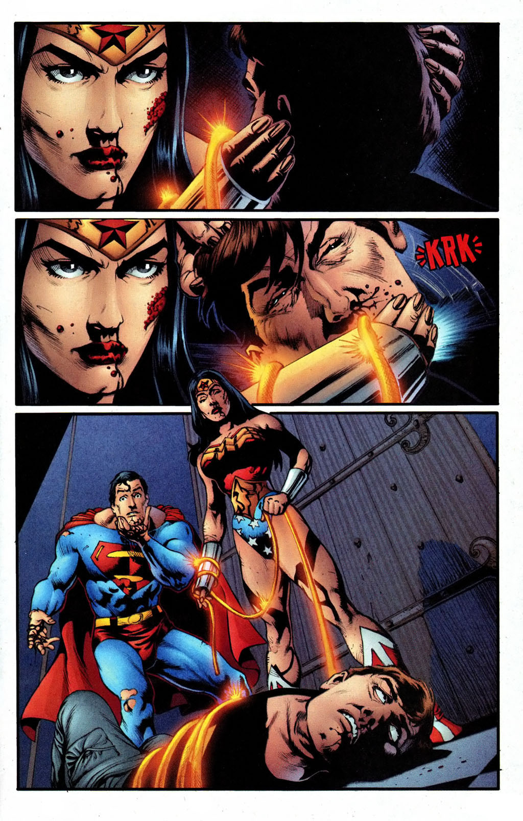 Liga da Justiça - Crise Infinita - contagem regressiva - Wonder Woman v2 219 22 (morte de Maxwell Lord)
