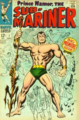 Namor ganha sua revista própria em 1968. Arte de John Buscema.