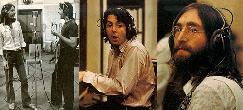 Apesar da coesão musical, You never give me your money trata dos problemas internos do grupo.