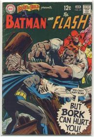 Capa de "The Brave and the Bold 81": Batman e Flash unidos contra Bork numa clássica aventura.
