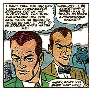 norman osborn and harry by steve ditko