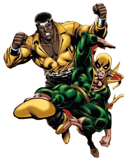 Luke Cage e Punho de Ferro: heróis de aluguel.