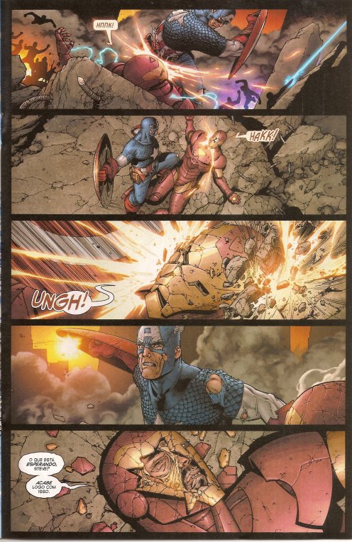 Parte da batalha de Guerra Civil, por Millar e McNiven.