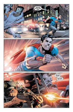 O jovem Superman no início de carreira dos Novos 52: sem uniforme. Arte de Rags Morales.