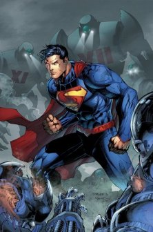 O novo uniforme Superman, por Jim Lee.