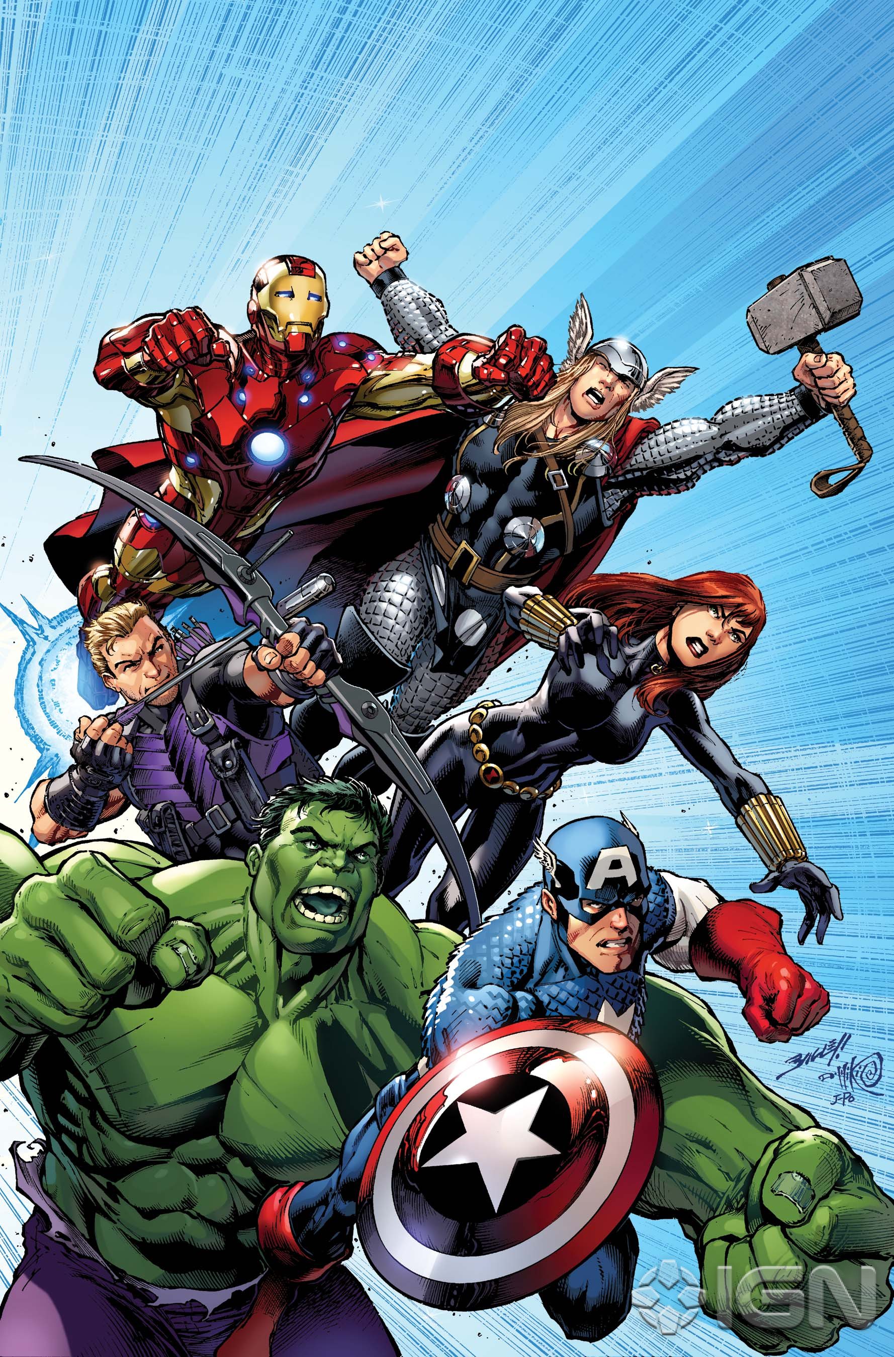 avengers assemble 01 cover by mark bagley