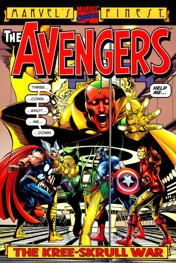 avengers in kree-skrull war by neal adams cover