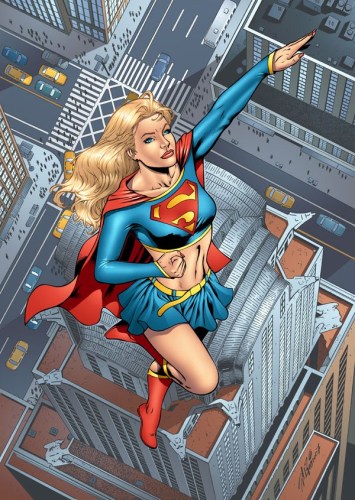 Supergirl no belo traço do desenhista brasileiro Al Rio.