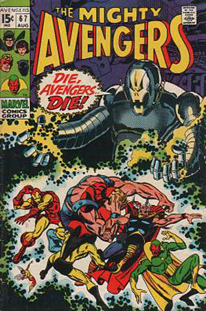 Avengers 68 cover by John Buscema ultron