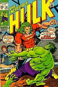 A introdução de Leonard Samson em "Incredible Hulk 141".