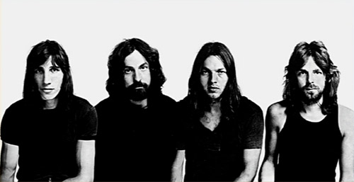 O Pink Floyd em 1972: Waters, Mason, Gilmour e Wright.