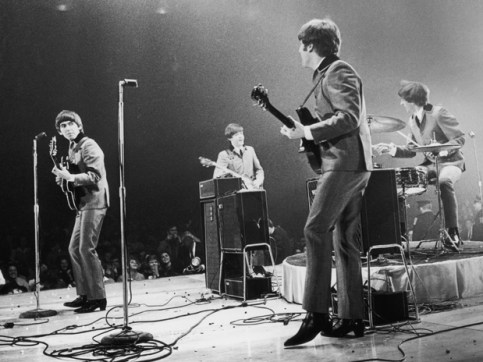 Os Beatles ao vivo em Washington-DC.