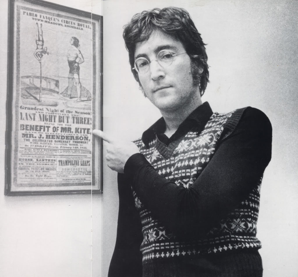 being for mr kite poster and lennon