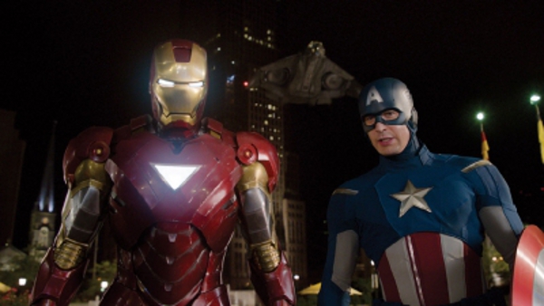 iron-man and cap from avengers