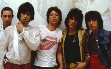Os Rolling Stones nos anos 1980.