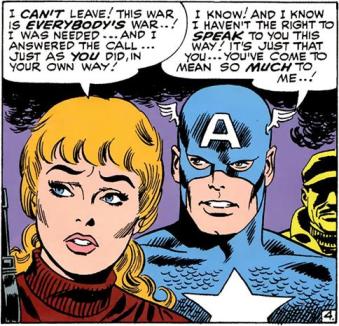 Peggy Carter na bela arte de John Romita.