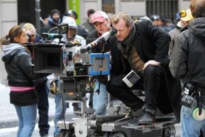 rises christopher nolan on a imax cam