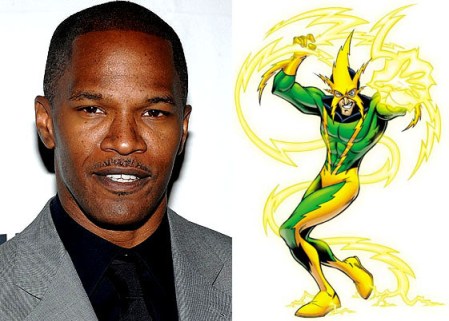Jaime Foxx e o visual clássico do Electro.