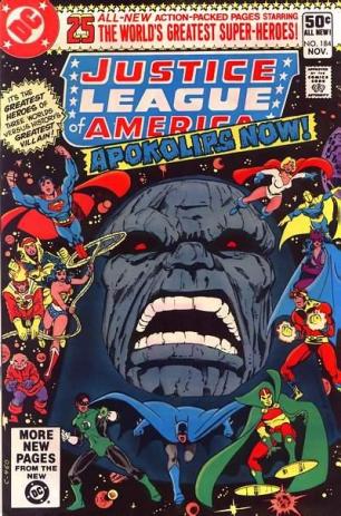 Capa de Justice League of America 184, escrita por Conway.