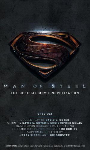 Capa da novelização de O Homem de Aço. E o Brasil?