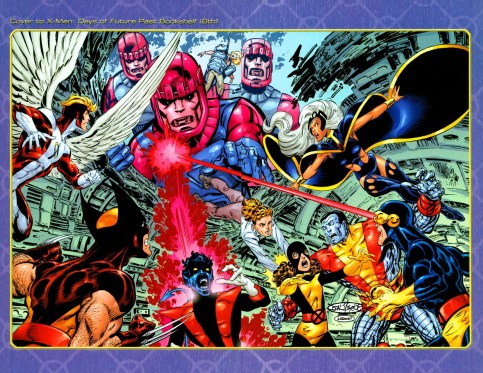 Os Sentinelas atacam os X-Men. Arte de John Byrne.