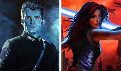 Thrawn e Mara Jade são os personagens novos principais da Trilogia Thrawn.