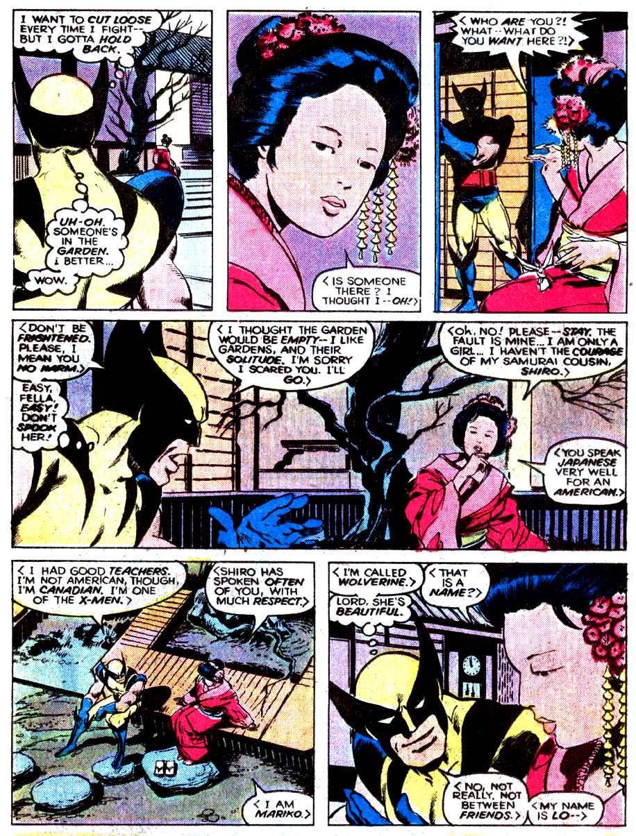 wolverine and mariko first met uxm 120
