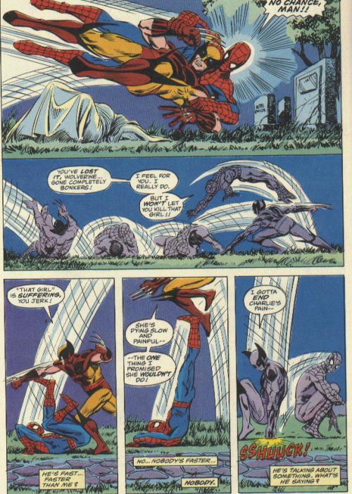 wolverine vs spider-man 1987