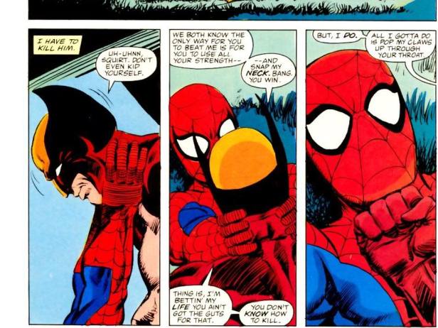 wolverine vs spider-man 2 1987