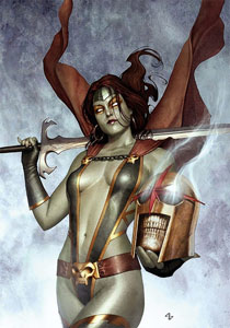 Gamora: filha adotiva de Thanos, mas sua inimiga.