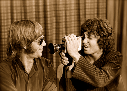 Ray Manzareck e Jim Morrison fundaram o The Doors, em 1965.